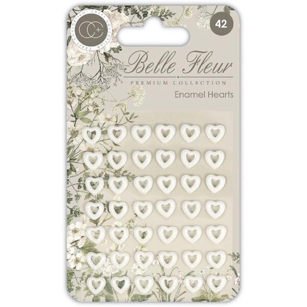 Craft Consortium Belle Fleur - Enamel Hearts - 091370