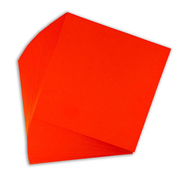 Pink Frog Crafts Tangerine 12x12” Paper - 170gsm - 100 Sheets - 093117