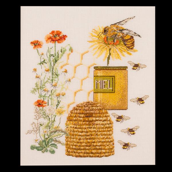 Thea Gouverneur Honey Bee Cross Stitch Kit - 100701