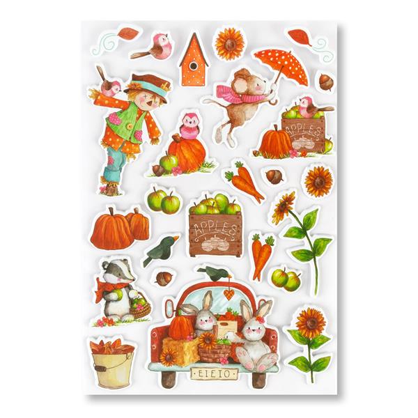 Craft Consortium Happy Harvest - Puffy Stickers - 103486