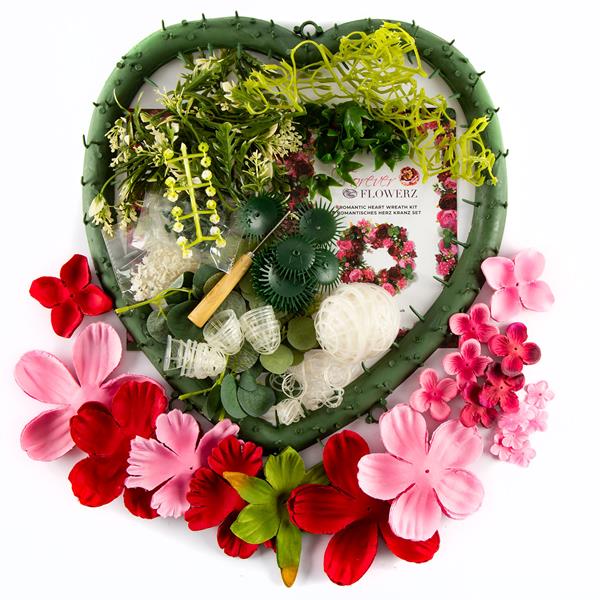 Forever Flowerz Romantic Heart Wreath Kit - 36x36cm - 106926