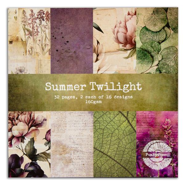 Funky Fossil Summer Twilight 8x8" Paper Pad - 32 Sheets - 108969