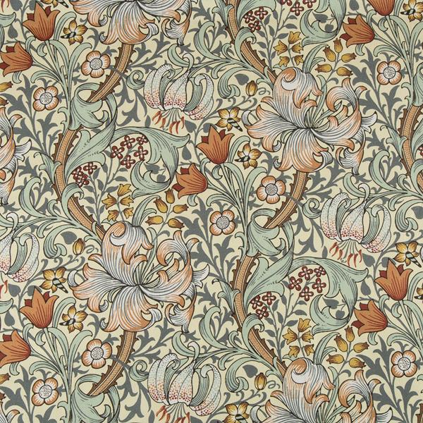 Morris & Co Autumn Golden Lily Quilt Backing 1.5m Fabric Length - 109441