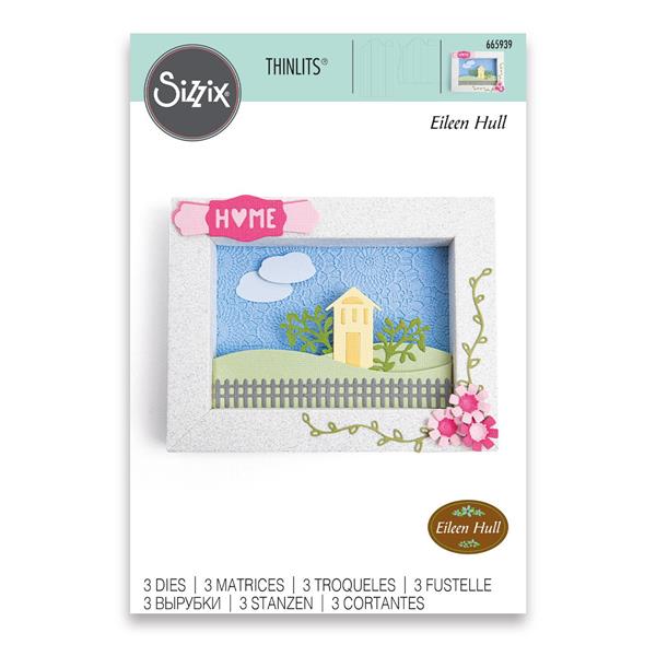 Sizzix Multi Level Textured Impressions Embossing Folder Fan Tiles by Jennifer Ogborn