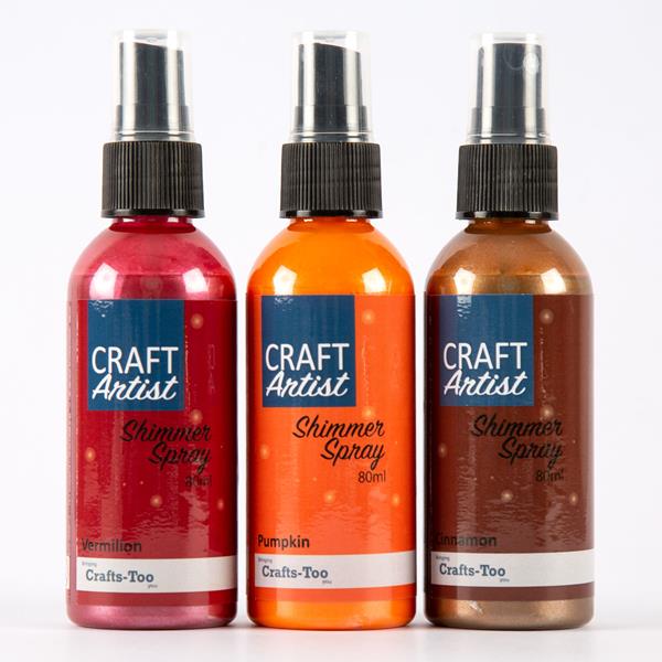 Craft Artist Sparkle Spray Trio - 80ml - Aurora Set - Vermillion, - 114067