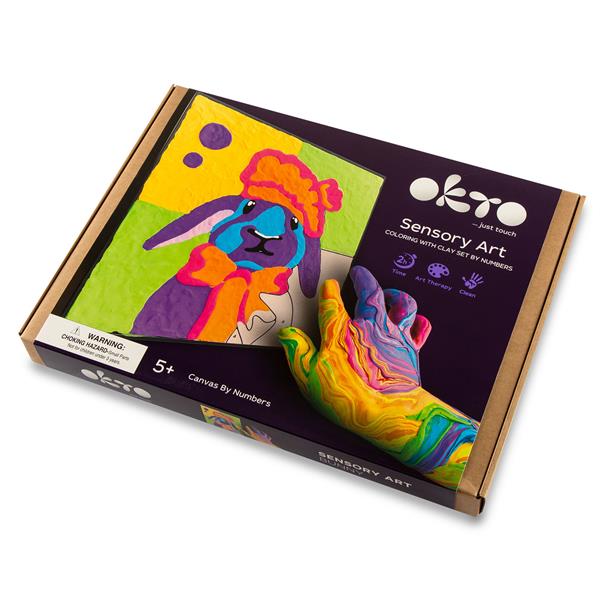 OKTO Clay Colouring with Clay Set by Numbers - 5 Options Availabl - 119014