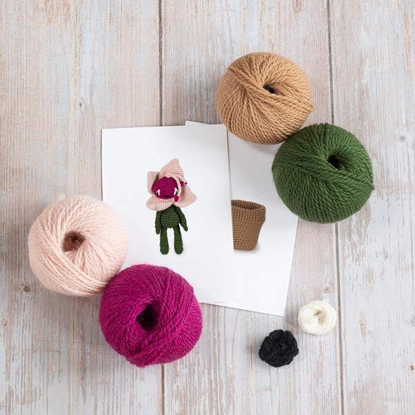 TOFT Mini Fuchsia and Plant Pot Crochet Kit - 125017