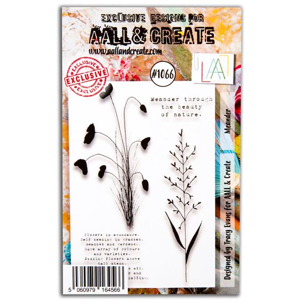 AALL & Create Tracy Evans A7 Stamp Set - Meander - 4 Stamps - 126233