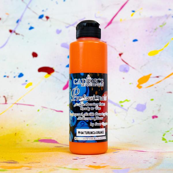 Cadence Pro Acrylic Pouring Paint - Orange - 250ml - 127017
