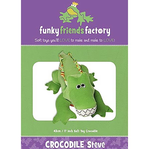 Oh Sew Sweet Shop Funky Friends Factory Crocodile Steve Pattern - 128256