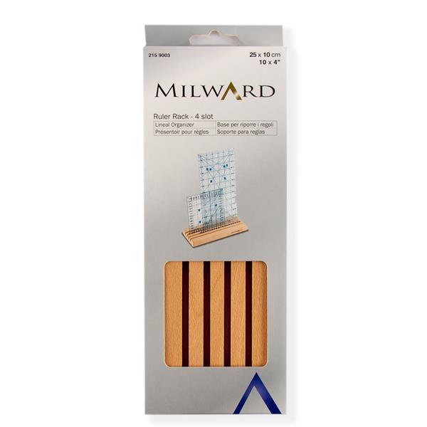 25 x 10cm Beech Wood Milward Ruler/Template Rack 