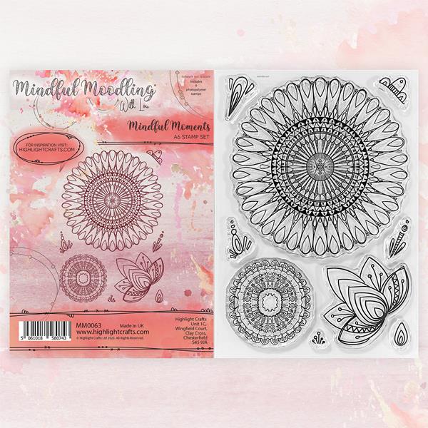 Mindful Moodling A6 Stamp Set - Mindful Moments - 9 Stamps - 135334