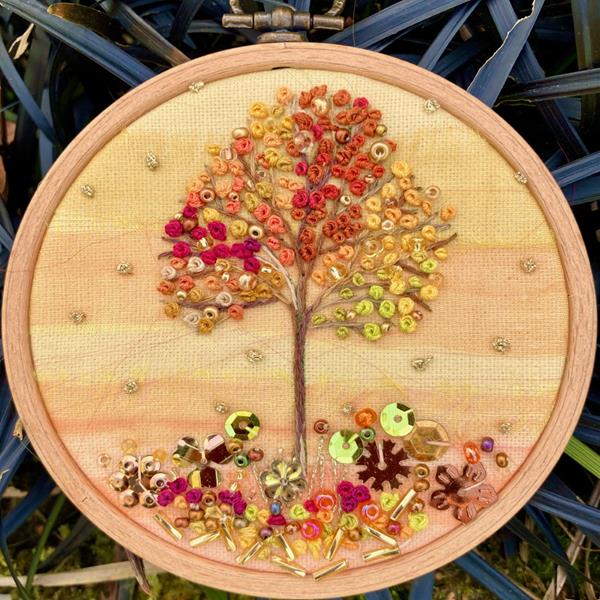 Rowandean Embroidery Autumn Liquid Amber Kit - 136496