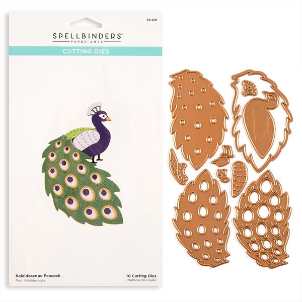 Spellbinders Belleview Collection - Kaleidoscope Peacock Etched D - 136512