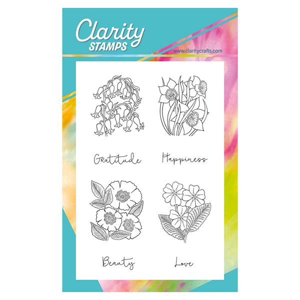 Clarity Crafts Bluebells & Company A6 Stamp Set - 8 Stamps - 141347