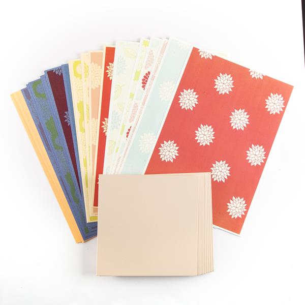 Red Button Spring Floral Shabby Chic Paper Collection with Compli - 147910