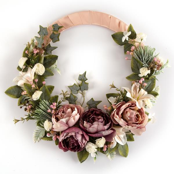 Dawn Bibby Peony & Lily Wrapped Wreath Kit - 149930