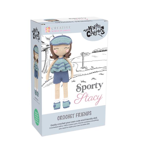 Knitty Critters Sporty Stacy Crochet Friends Kit - 150392