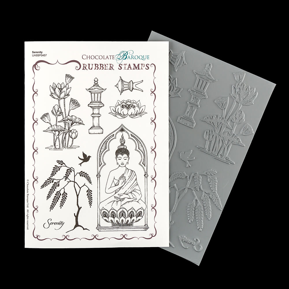 Chocolate Baroque Serenity A5 Unmounted Stamp Sheet - 8 Images