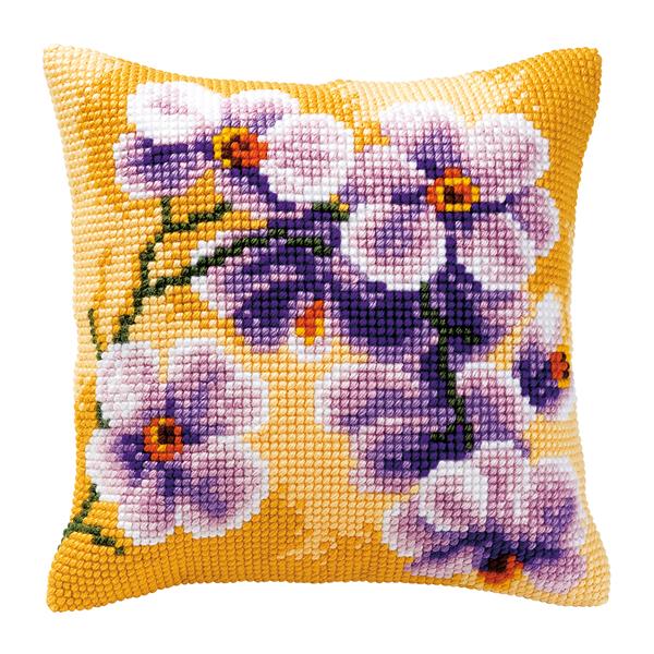 Vervaco Orchid Cross Stitch Cushion Kit - 162815