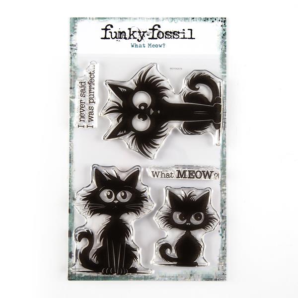 Funky Fossil A6 What Meow? Stamp Set - 165315