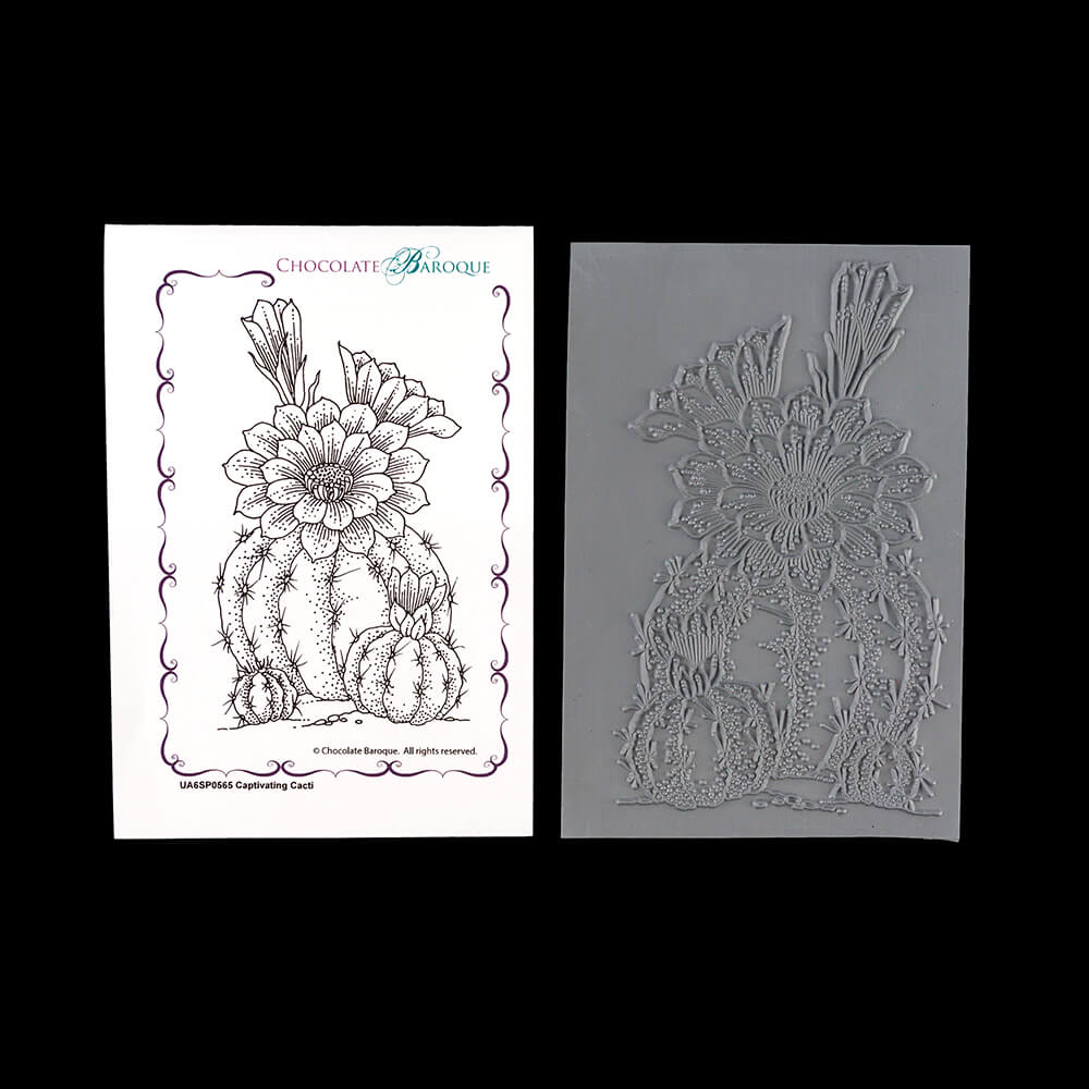 Chocolate Baroque Captivating Cacti A6 Unmounted Stamp Sheet - 1 Image