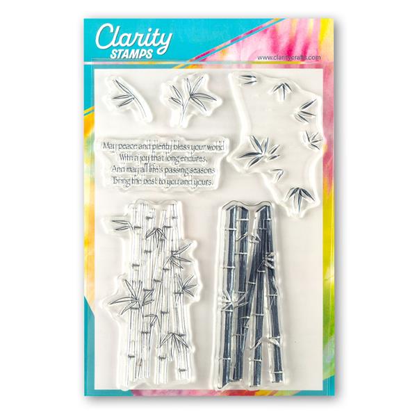 Clarity Crafts Bamboo 2 Way Overlay A5 Stamp Set - 6 Stamps - 167852