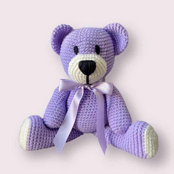Mally Makes Teddy Bear Crochet Kit - Yarn, Pattern Booklet, Toy S - 169797