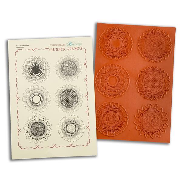 Chocolate Baroque Flowerhead Collection A4 Unmounted Stamp Sheet  - 170441