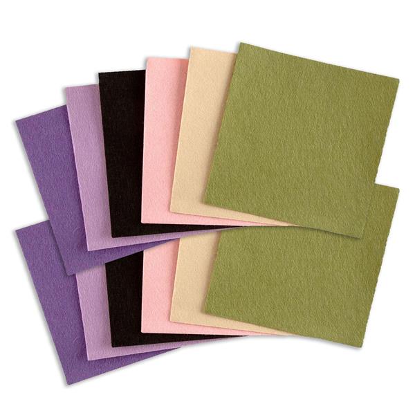 Felt by Clarity 2 x Packs of 6 Mixed Colour 6x6" Adhesive Backed  - 170496