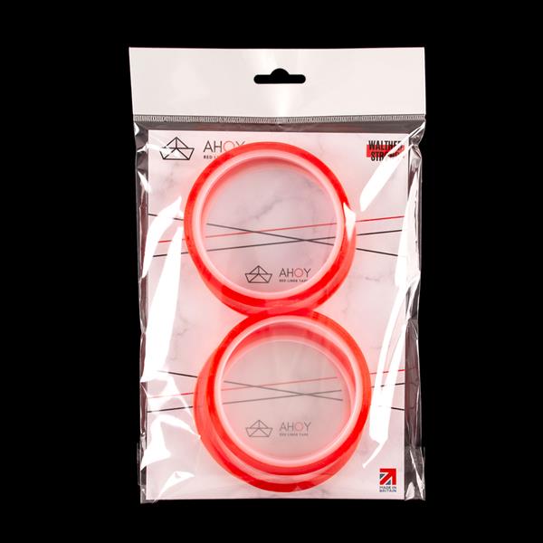 Walther Strong Ahoy Red Liner Tape - 3mm, 6mm, 9mm & 12mm - 25m T - 171621