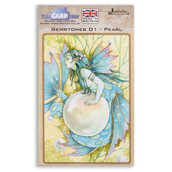 The Card Hut Linda Ravenscroft Gemstones: 01 Pearl Stamp - 173484