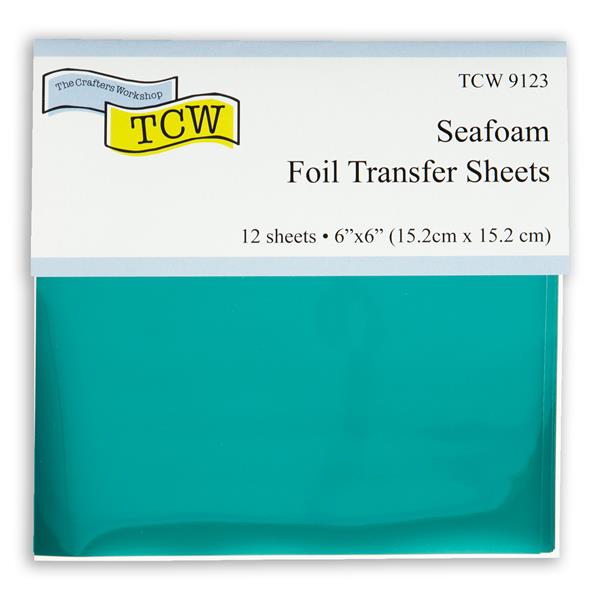 The Crafters Workshop 6x6" Foil Transfer Sheets - Seafoam - 174843
