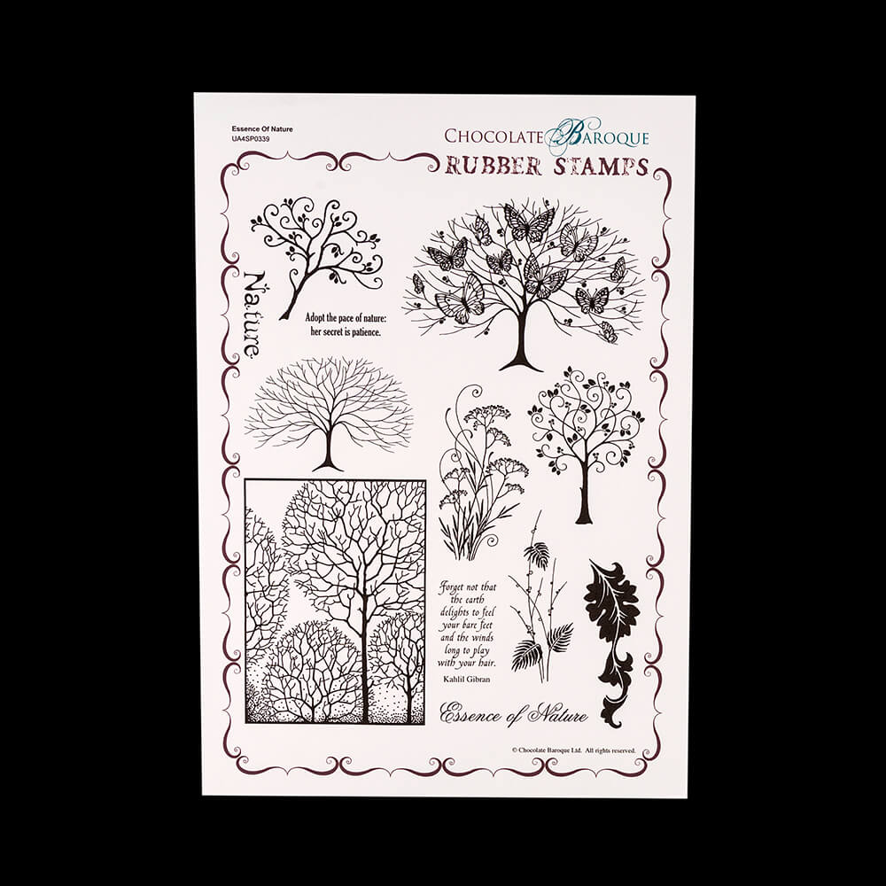 Chocolate Baroque Essence of Nature A4 Unmounted Stamp Sheet