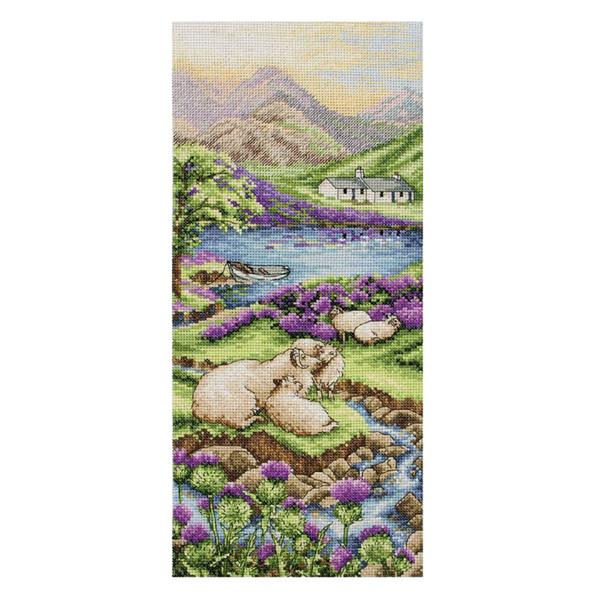 Anchor Highlands Landscape Counted Cross Stitch Kit 12.6" x 5.5" - 186481