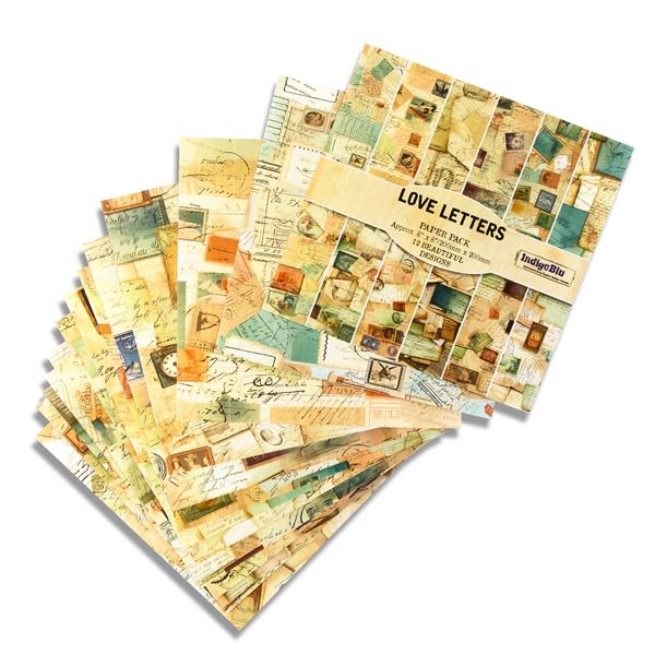IndigoBlu 8x8" Paper Pack - Love Letters - 188077