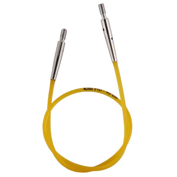 Knit Pro Yellow Interchangable Circular Cable - 20cm - 193692