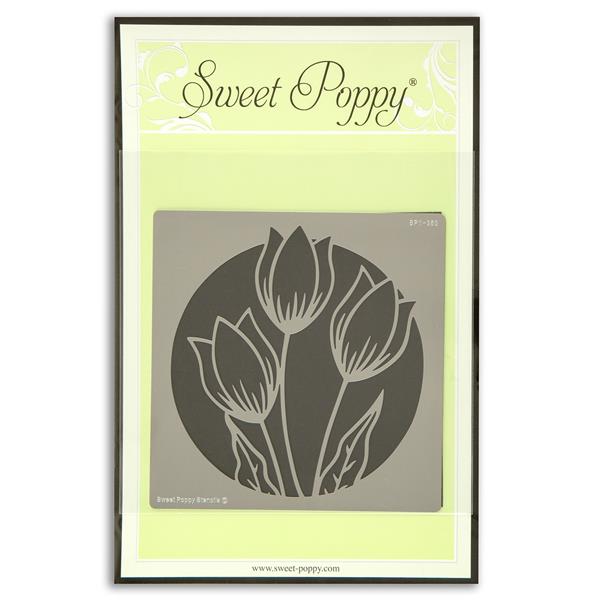 Sweet Poppy Metal Stencil - Tulip Circle - 194538
