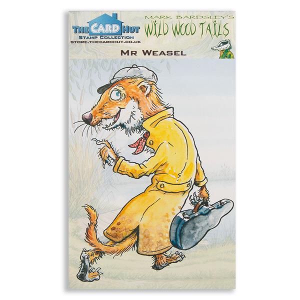 The Card Hut - Mark Bardsley Wild Wood Tails: Mr Weasel - 1 Stamp - 195489