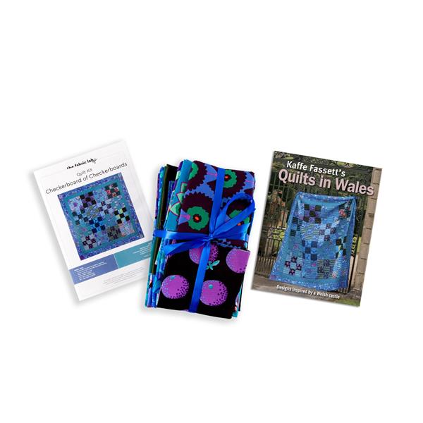 Kaffe Fassett Checkerboard of Checkerboards Quilt Kit with Quilts - 196020