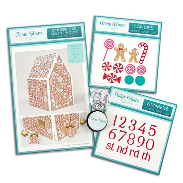 Claina Palmer Designs Ginger Advent Collection - 38 Dies and 60 B - 197165