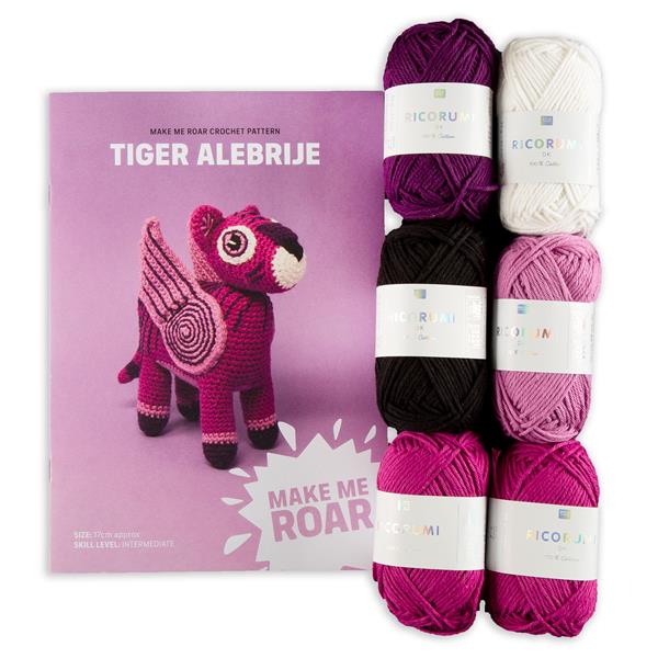 Make Me Roar Tiger Alebrije Yarn Pack & Pattern Booklet - 6 x 25g - 204534
