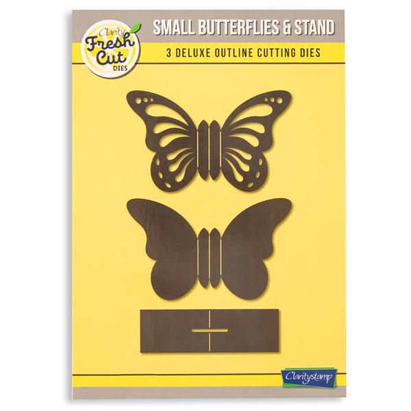Clarity Crafts Fresh Cut 3D Small Butterfly & Stand Die Set - 3 D - 208664