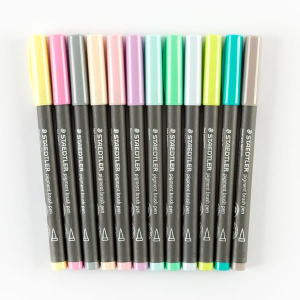 STAEDTLER 61 371-1 Design Journey Pigment Arts Brush Lettering Set - Mixed  Set for Hand Lettering (Pack of 9 Pieces)