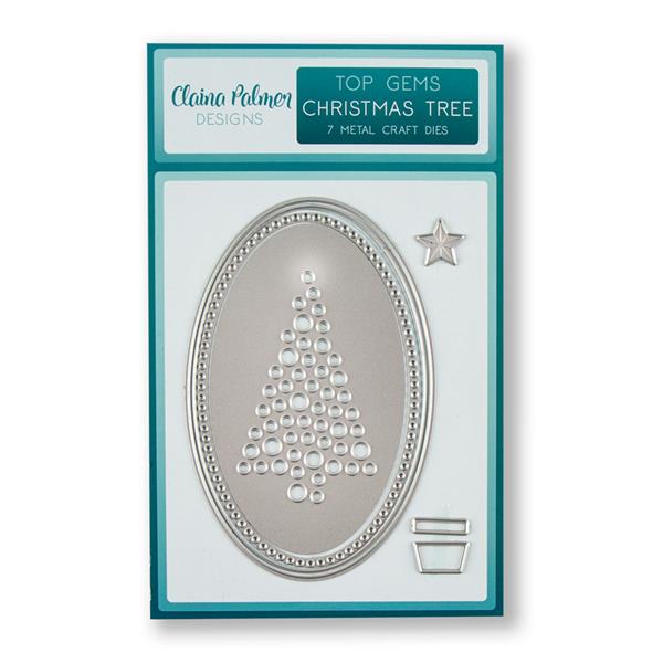 Claina Palmer Designs Top Gems - Christmas Tree Die Set - 7 Dies - 213186