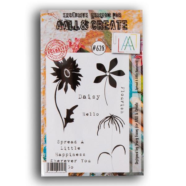 AALL& Create A7 Stamp Set - Spread A Little Happiness - 7 Stamps - 213324