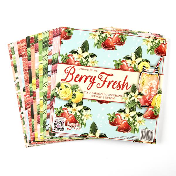 Stamps By Me Berry Fresh 7x7" Paper Pad - 36 Pages - 200gsm - 217486