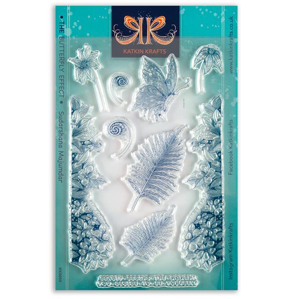 Katkin Krafts A5 Clear Stamp Set - The Butterfly Effect - 10 Stam - 218558