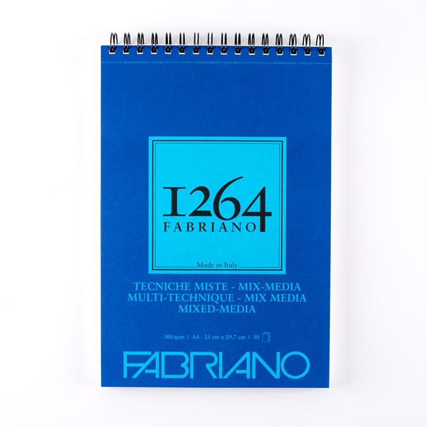 Fabriano A4 Mixed Media Spiral Bound Pad - 300gsm - 219786
