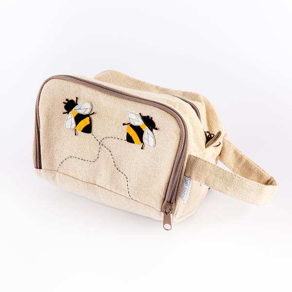 Hobby Gift Bee Crochet Bag with Side Pocket - 220714